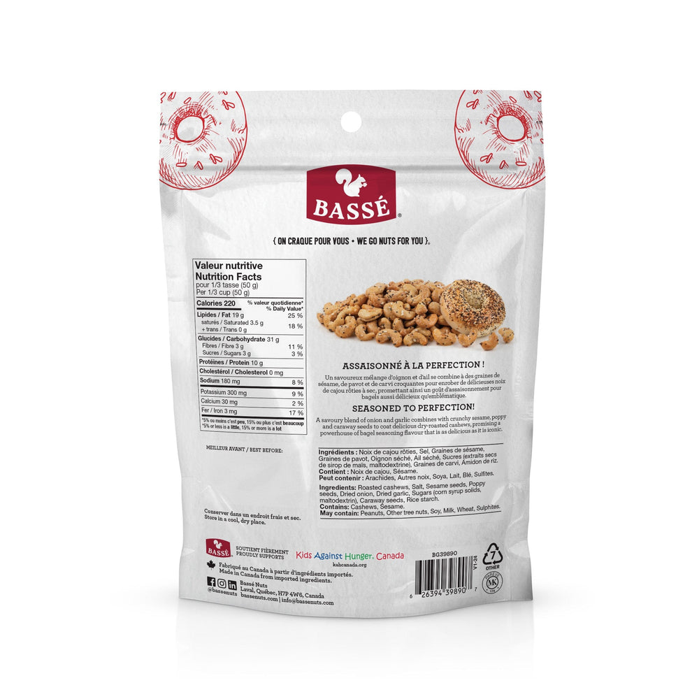 Everything Bagel Seasoned Cashews (198g)