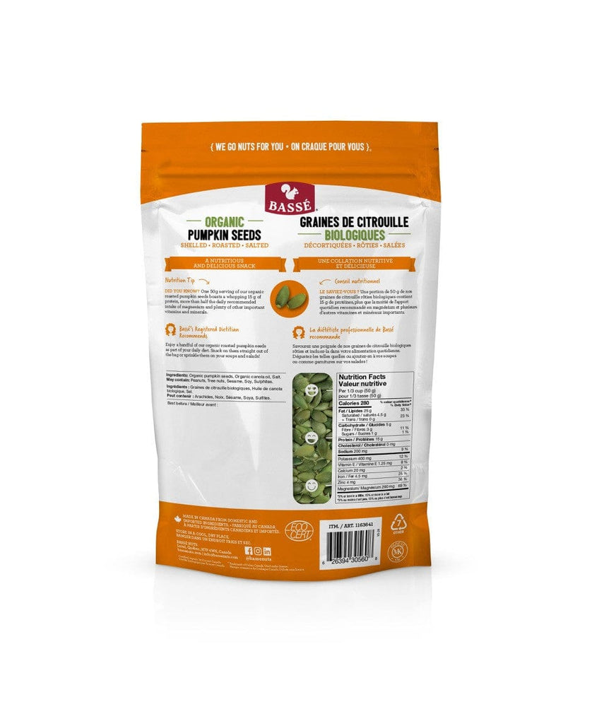 Organic Pumpkin Seeds Shelled Roasted Salted (1.2kg)