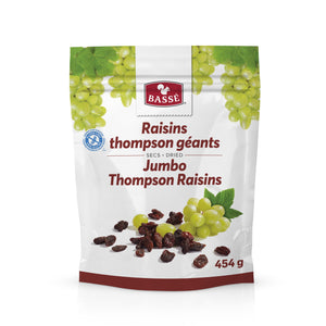 Dried Jumbo Thompson Raisins - Bassé Nuts