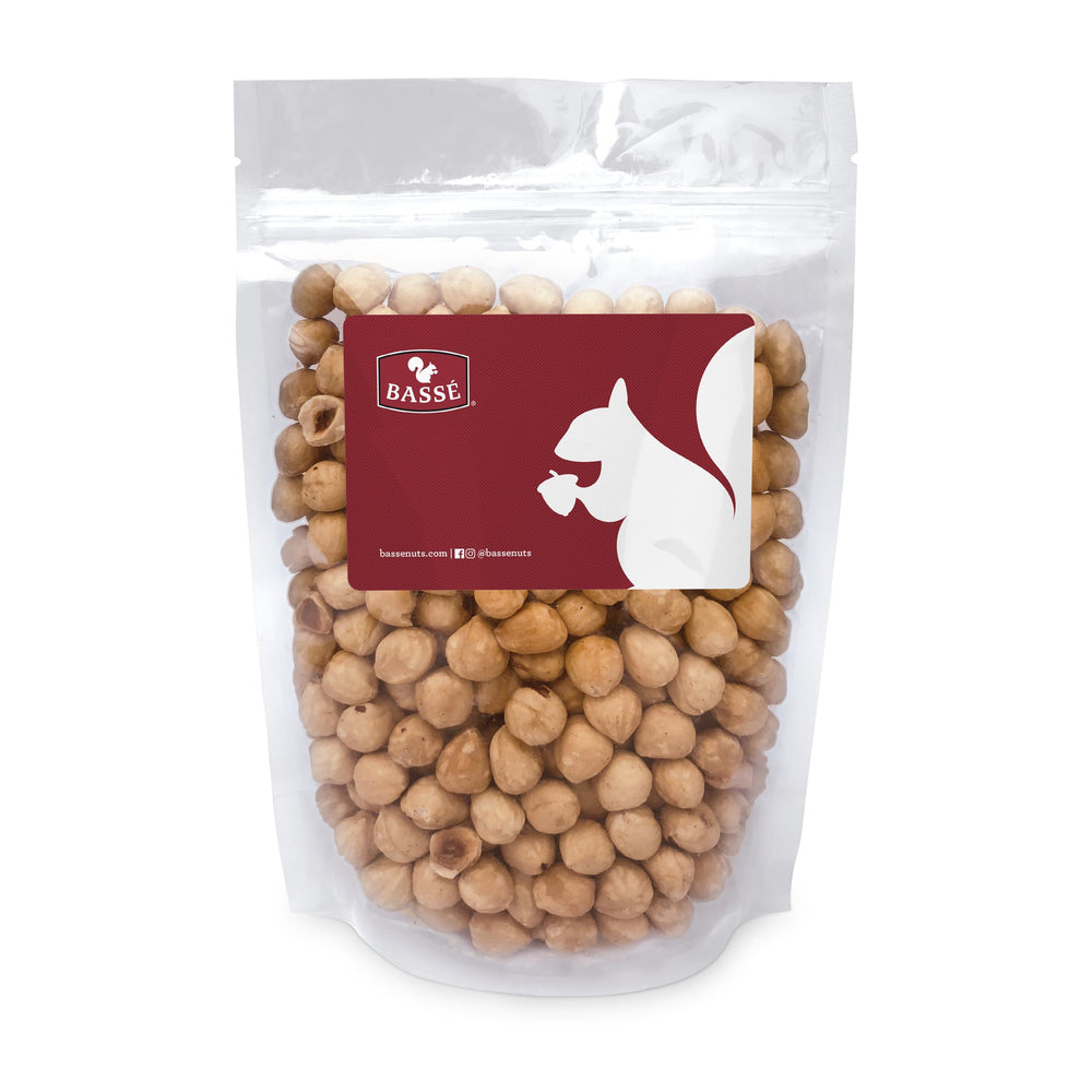 
            
                Load image into Gallery viewer, Dry Roasted Hazelnuts - Unsalted (454g) - Bassé Nuts
            
        